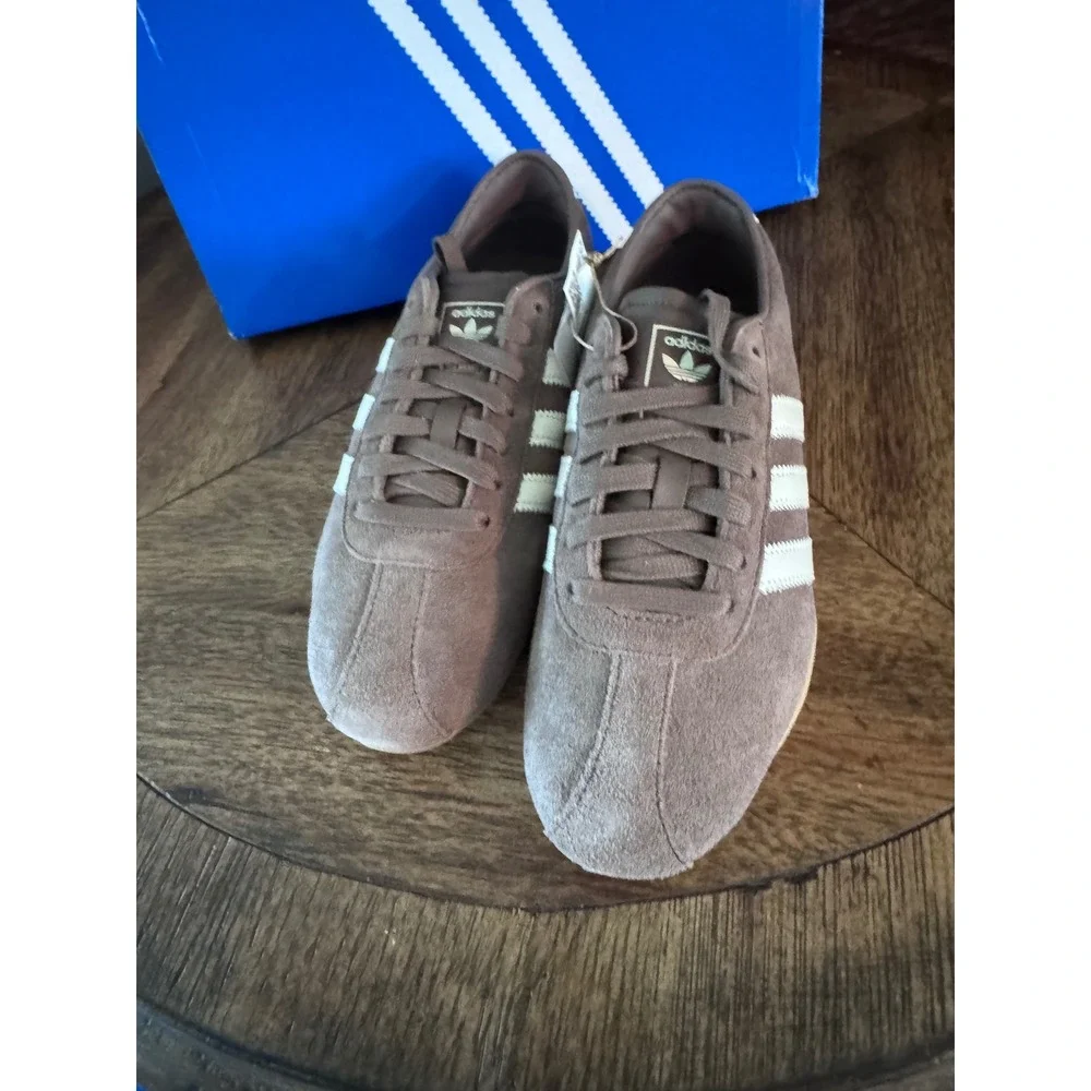 Adidas Tokyo W Earth Strata Off White Brown Suede Gum KI3584 Womens 8.5
